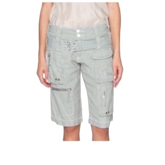 JOHNNY WAS Pete & Greta Aqua Cupra Cargo Shorts - Picture 1 of 9